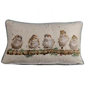 Wrendale Designs Birds Collection Chirpy Chaps Accent Pillow