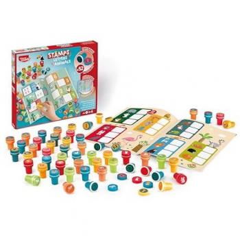 Jeu de Tampons Lettres et Animaux