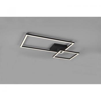 Verstellbare LED Deckenleuchte quadratisch 4000K Pan Schwarz Trio Lighting