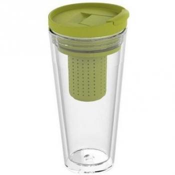 Recycelter Teebecher-to-go mit Teesieb