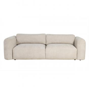 Sofá cama 4 plazas terciopelo chenilla beige crush