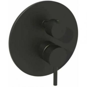 Miscelatore doccia incasso Paffoni Light LIG018NO nero opaco con deviatore rotativo