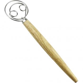 Dänischer 13‑Zoll Schneebesen für Teig & Brot, robustes Edelstahlmodell