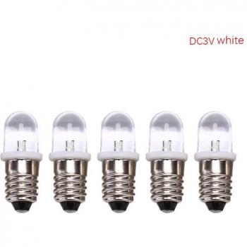 LED E10 Retro 3V 5 Lotes 2,8x1 cm