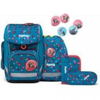 Ergobag Cubo School Backpack Bundle with Klettie