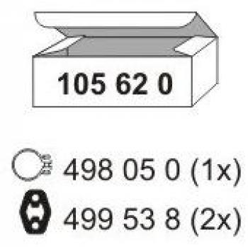 Set di montaggio per silenziatore 105620
