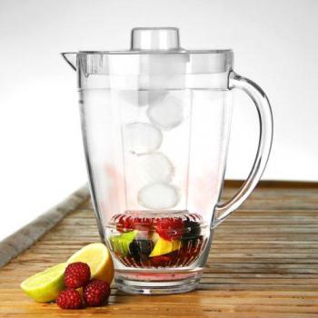 Fruit Infuser Ice Core Pitcher, 2 L, BPA Free