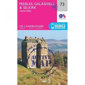Ordnance Survey Map of Peebles, Galashiels & Selkirk