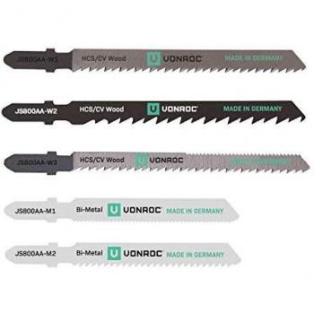 Lames de scie sauteuse 5 pcs fabriquées en Allemagne