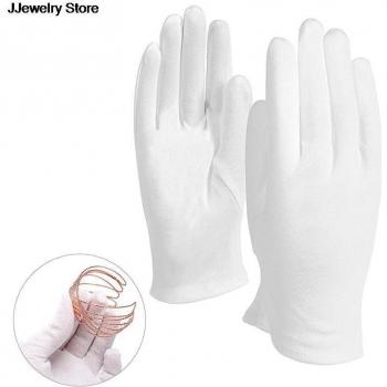 Soft Cotton Coin Handling Gloves – 8 Pair Set