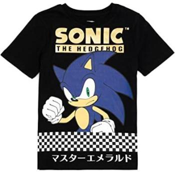 Sonic the Hedgehog Youth Short Sleeve Tee – 4‑5 Yrs, Black