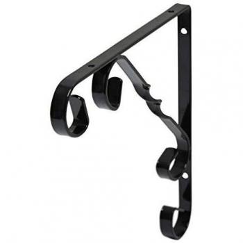 Black 10 cm x 10 cm Decorative Bracket
