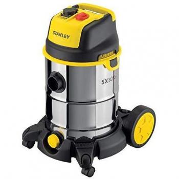 Stanley Sxvc30Xtde Aspiratore Solidi E Liquidi Con Presa Elettroutensili 1600 W, 30 L, Nero Giallo