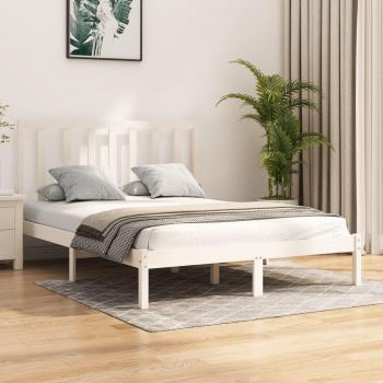 Cama de pino blanco 135x190 cm