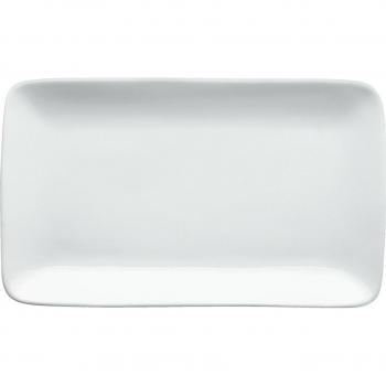Vega Damaskus Platte – Rechteckform, weiß, 31 × 19 × 2,5 cm – 4 Stück pro Packung