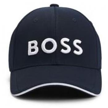 Boss Sechs-Bahnen-Cap mit Piqué-Gewebe und Logo-Stickerei