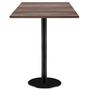 Tisch „Rome Quadratisch“ – 60 × 60 cm, Eichenplatte, schwarzer Rahmen