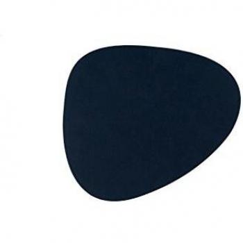 Lind DNA Elegante Lederuntersetzer, Dunkelblau, 11 x 0,2 x 13 cm, 2er Set