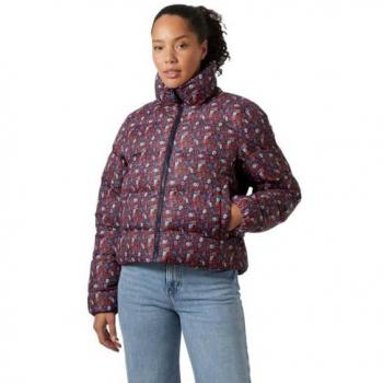 Helly Hansen Jade Damen-Pufferjacke, winterfest in Blau & Rot, Größe M