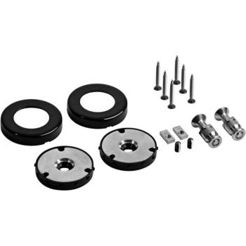 Profilo tubolare F0058N: fissaggio singolo con placca in nylon 11110136