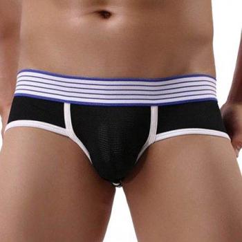 Jock-strap Paris Hollywood M116 Noir et Blanc