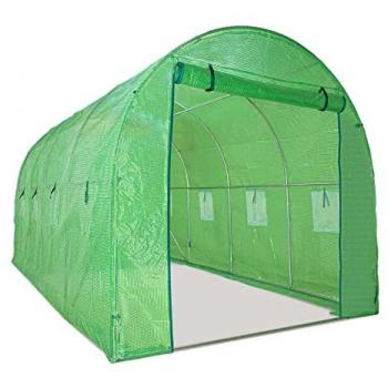 Serre de culture 10 m² (250 x 400 x 190 cm) – Acier galvanisé et filet