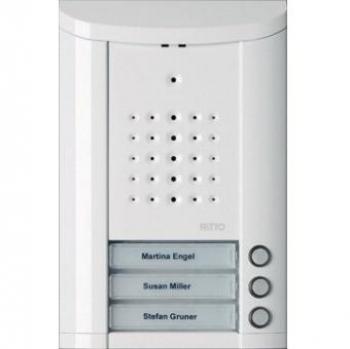White Door Intercom 3-Button