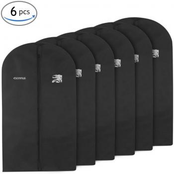 Schwarzer Kleiderkoffer Esonmus – 6‑faches Langsitz-Set