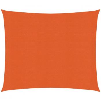 Sunshade Sail, 160 g/m², Orange, 3.6x3.6 m, hdpe (Vidaxl)