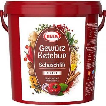 Hela Schaschlik Ketchup mit Gewürz Original Pikant 10000ml