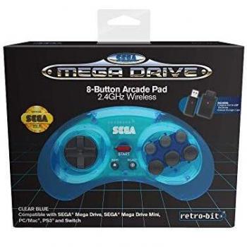 Sega MD Retro‑Bit 8‑B 2,4 GHz Wireless BLU – Compatibile Mac OS X