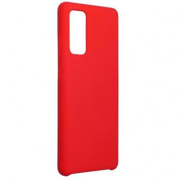 Estuche de silicona brillante rojo para Galaxy S20 FE