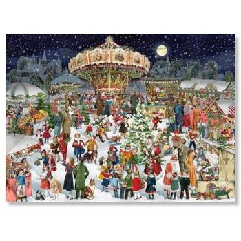 Coppenrath A3-Wand-Adventskalender „Traditioneller Weihnachtsmarkt“ 2024