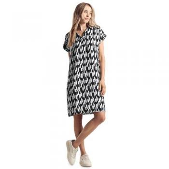 STREET ONE Blusenkleid, grafisches Muster, Damen