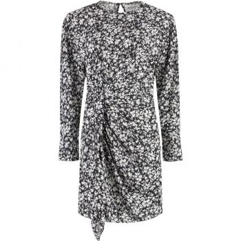 Isabel Marant Étoile Women's Dulce Printed Viscose Dress in Black, Size 36