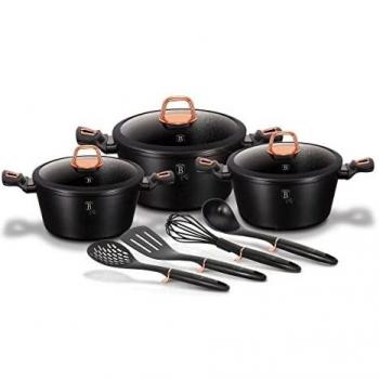 Berlinger Haus Black Rose Set de Cocina 10 Piezas