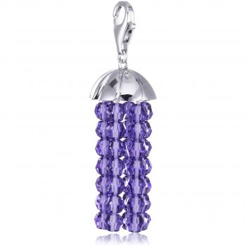 Damen‑Anhängerkette mit Lavendel‑Pom‑Pom, 925 ct. – Esprit ESZZ‑90634