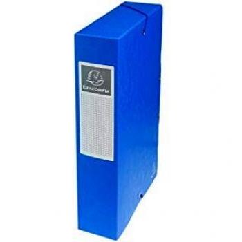 Exacompta Blue Elasticated Filing Box