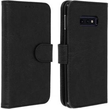 Avizar Kunstleder Klappetui für Galaxy S10e, Schwarz
