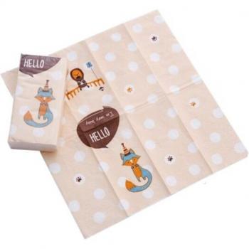 BXLYY Portable Cartoon Printed Paper Napkins
