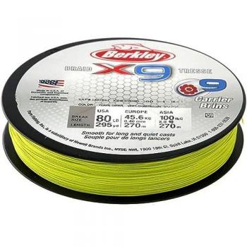 Berkley X9 Braid 0.40mm 270m Fluo Green