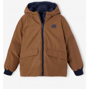 Kapuzenjacke für Jungen, wendbar und aus recyceltem Material