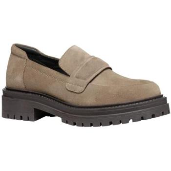 Beige Women's Geox Iridea Soft‑Toe Slip‑Ons