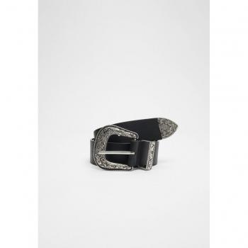 Stradivarius Black Wide Belt Cowboy Style 30