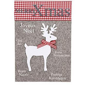 Pochette de voeux : Fin d’année festive, Bonne année et joyeuses fêtes, Cerf IX
