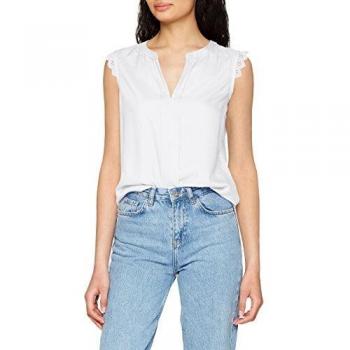 Only NOS Onlkimmi S/L Top WVN Noos White Sleeveless Shirt, Women's Apparel