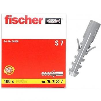 Fischer S Nylon Wall Plugs 7mm