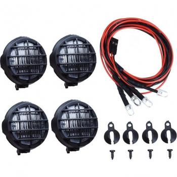 Paquete de 4 Luces LED Blancas para Vehículos RC 1/10 Traxxas HSP