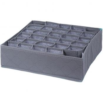 Folding 30-Grid Underwear and Sock Organizer Case