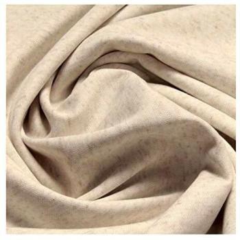 Beigener Dehnstoff aus Leinen/Polyester – 0,5 m Jersey